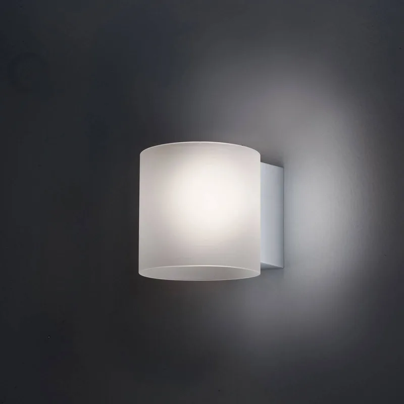 Tube wandlamp, glazen kap 10 cm fra Martinelli Luce i Hvid – produktbillede 3 af 5