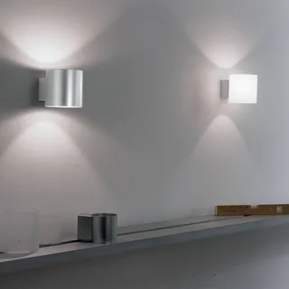 Tube wandlamp, glazen kap 10 cm fra Martinelli Luce i Hvid – produktbillede 4 af 5