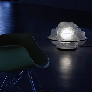 Vloerlamp Profiterolle als lichtdecoratie van Martinelli Luce in Transparant, Zwart – productfoto 3 van 5