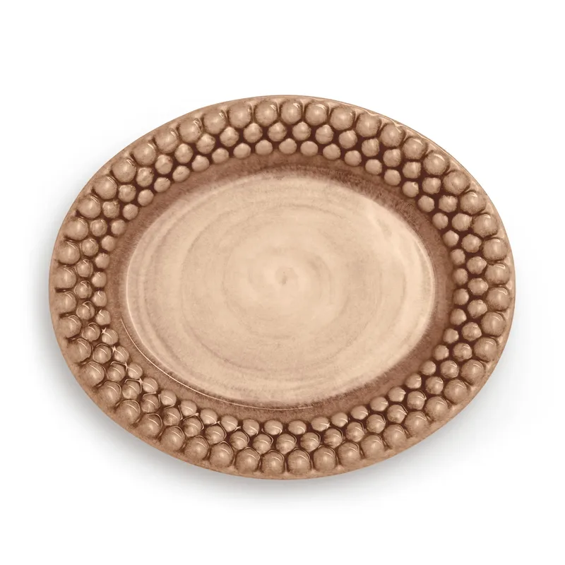 Bubbles ovaler Teller 20cm Cinnamon de Mateus – photo du produit