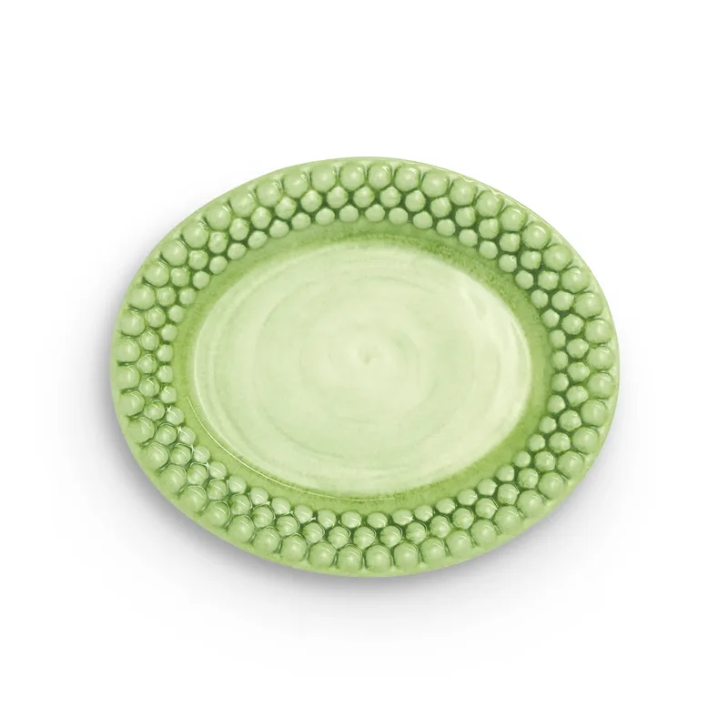 Bubbles ovaler Teller 20cm Grün von Mateus – Produktfoto