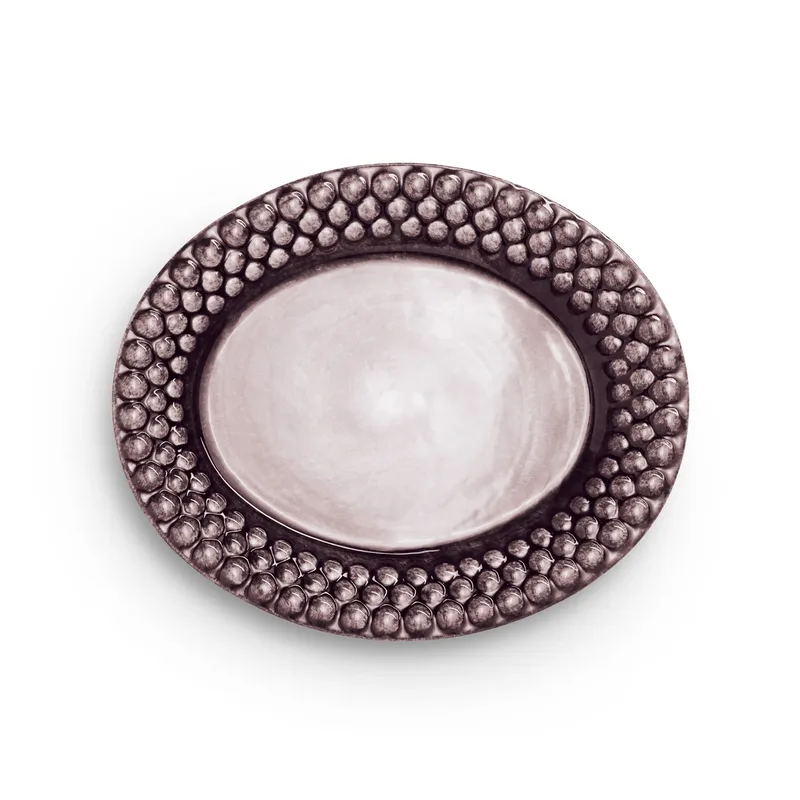Bubbles ovaler Teller 20cm Pflaume von Mateus – Produktfoto