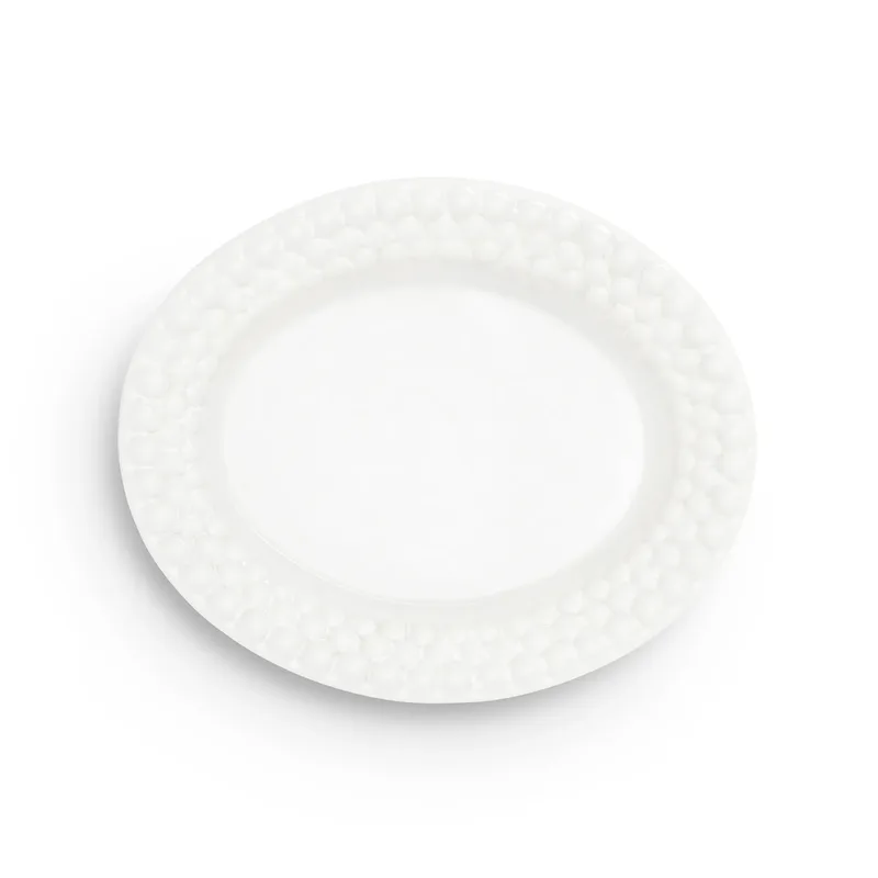 Bubbles ovaler Teller 20cm Weiß von Mateus – Produktfoto