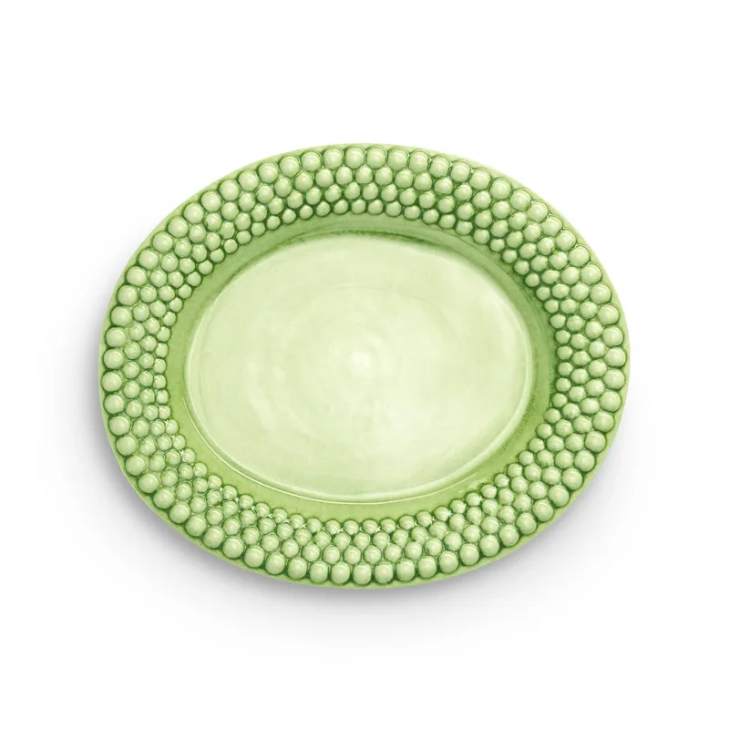 Bubbles ovaler Teller 35cm Grün by Mateus – product photo