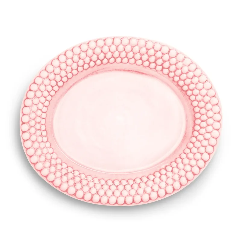 Bubbles ovaler Teller 35cm Hellrosa by Mateus – product photo