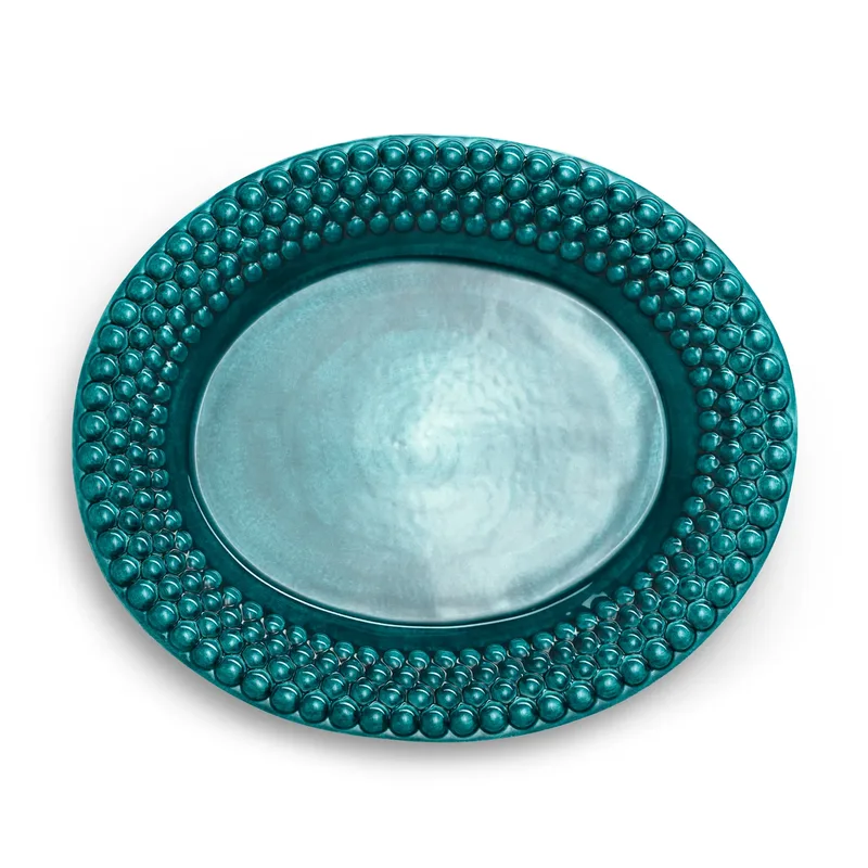 Bubbles ovaler Teller 35cm Ocean fra Mateus – produktbillede