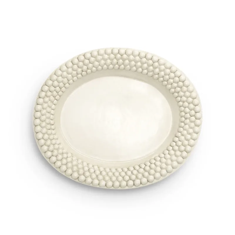 Bubbles ovaler Teller 35cm Sand by Mateus – product photo