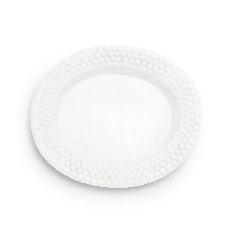 Bubbles ovaler Teller 35cm Weiß by Mateus – product photo