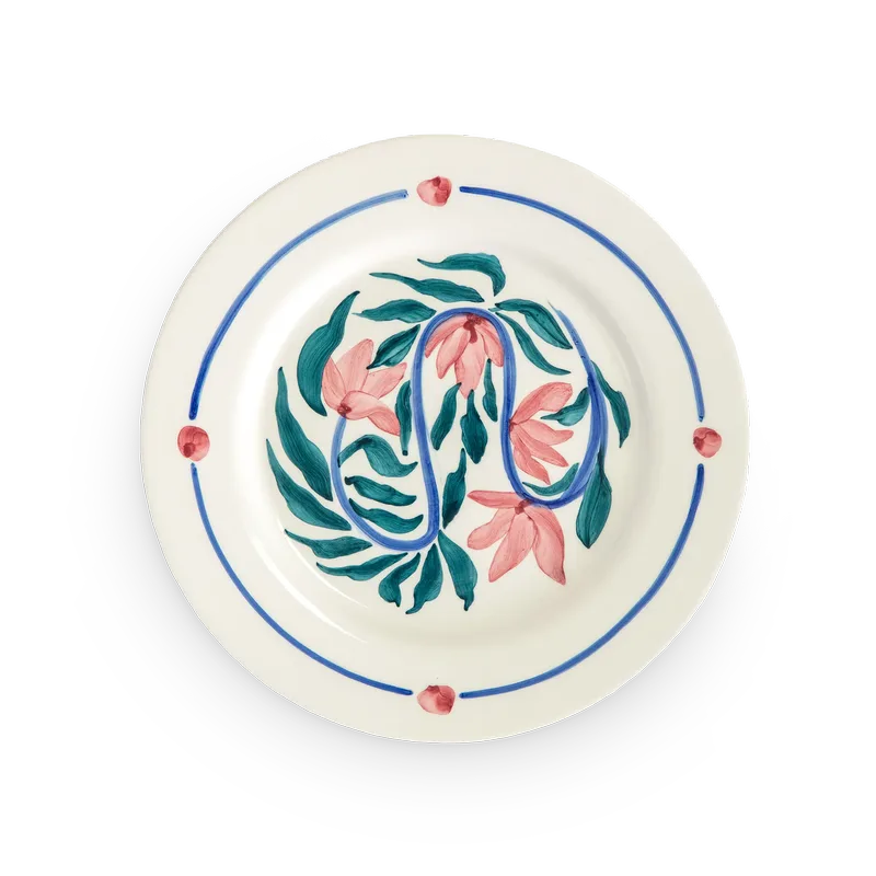 Flowers Water Lilies Speiseteller Ø28 cm Weiß von Mateus – Produktfoto