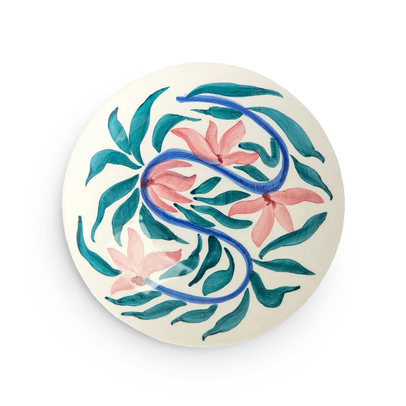 Flowers Water Lilies Teller Ø20 cm Weiß de Mateus – photo du produit