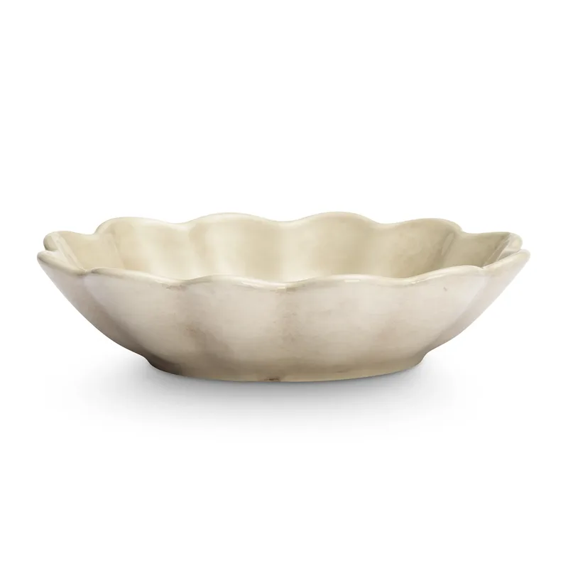 Oyster Schale 16 x 18cm Sand fra Mateus – produktbillede