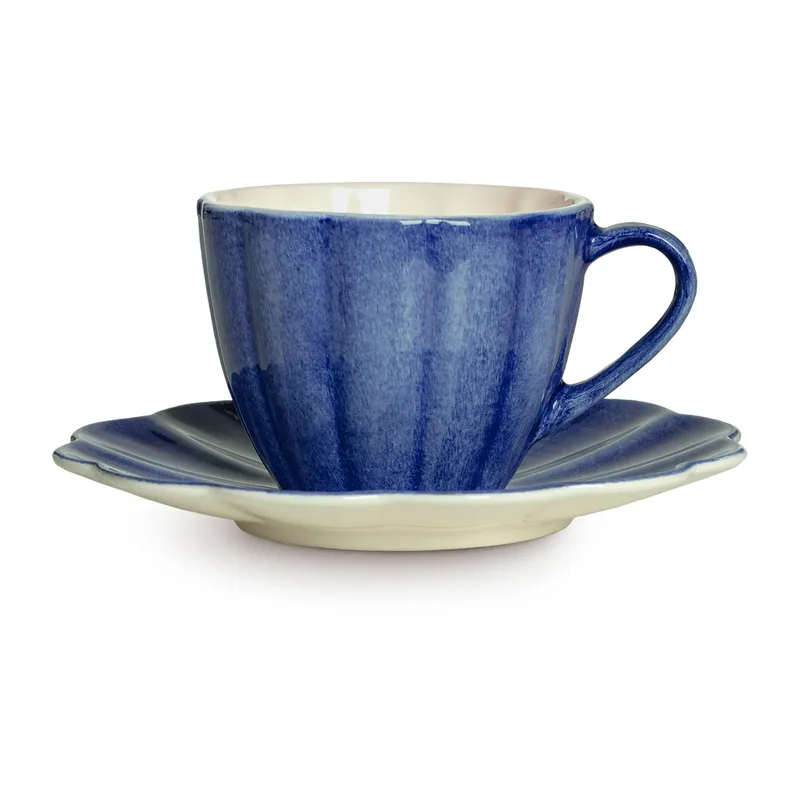 Oyster Tasse mit Untertasse 25 cl Blau by Mateus – product photo