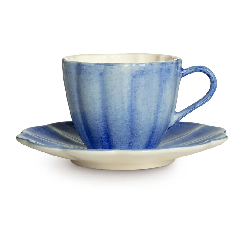 Oyster Tasse mit Untertasse 25 cl Hellblau från Mateus – produktbild