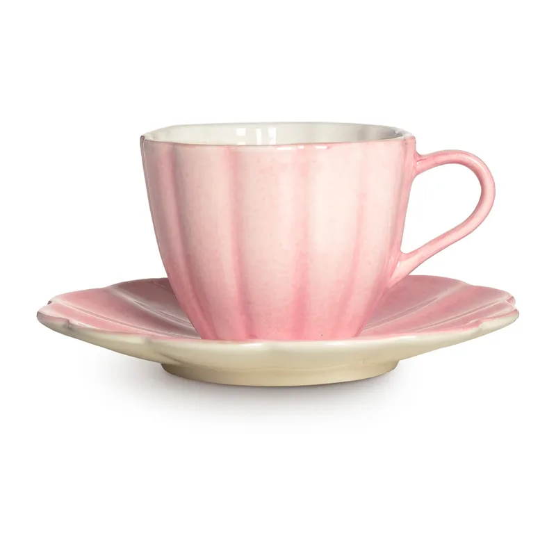 Oyster Tasse mit Untertasse 25 cl Hellrosa by Mateus – product photo