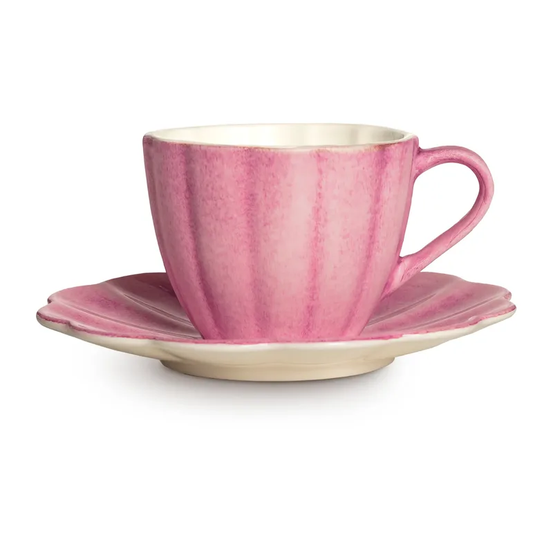 Oyster Tasse mit Untertasse 25 cl Rosa by Mateus – product photo