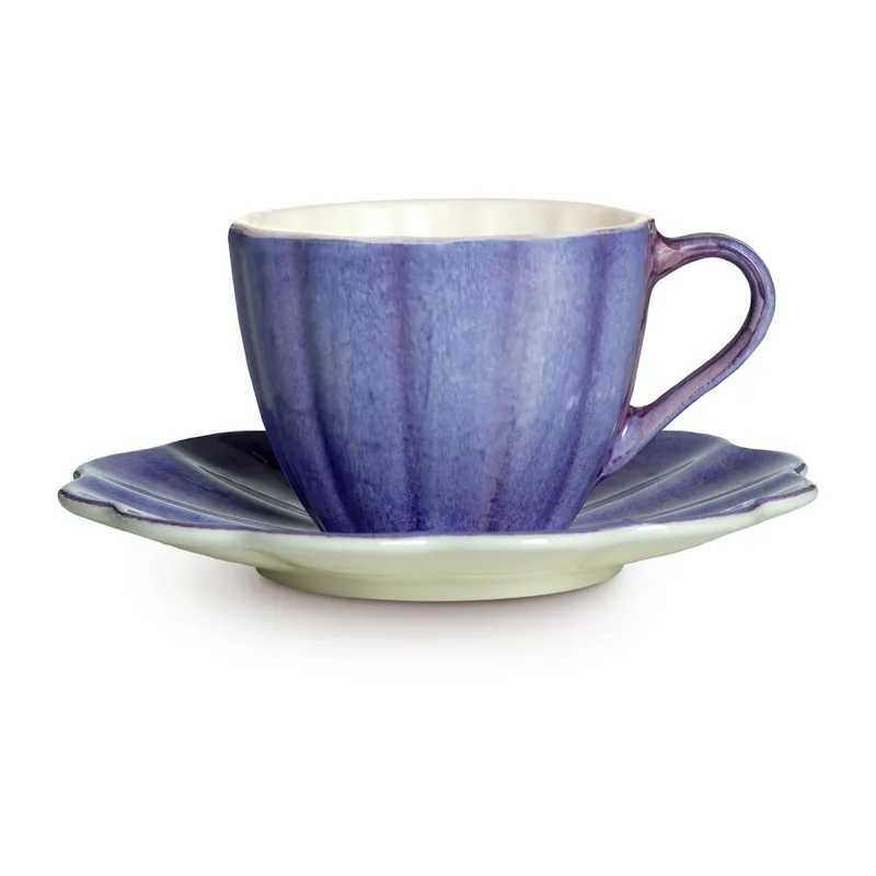 Oyster Tasse mit Untertasse 25 cl Veilchen by Mateus – product photo
