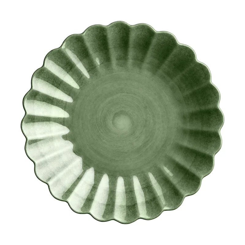 Oyster Teller 20cm Forest green by Mateus – product photo