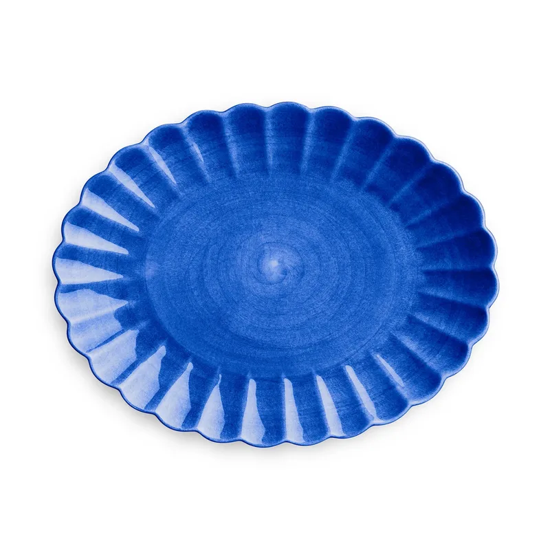 Oyster Teller 30 x 35cm Blau von Mateus – Produktfoto