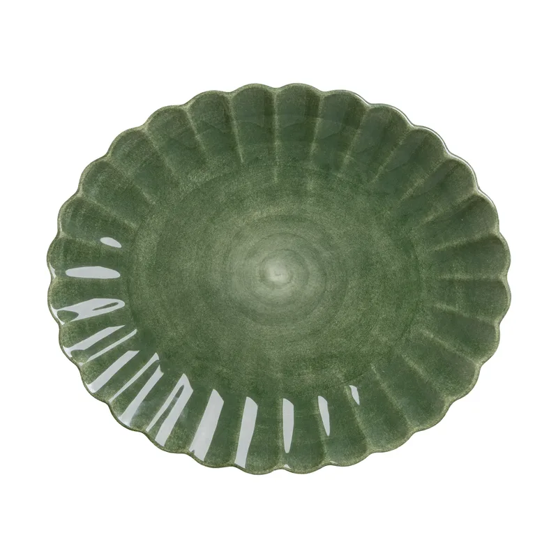 Oyster Teller 30 x 35cm Forest green von Mateus – Produktfoto