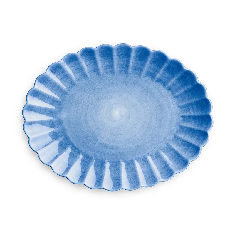 Oyster Teller 30 x 35cm Hellblau by Mateus – product photo