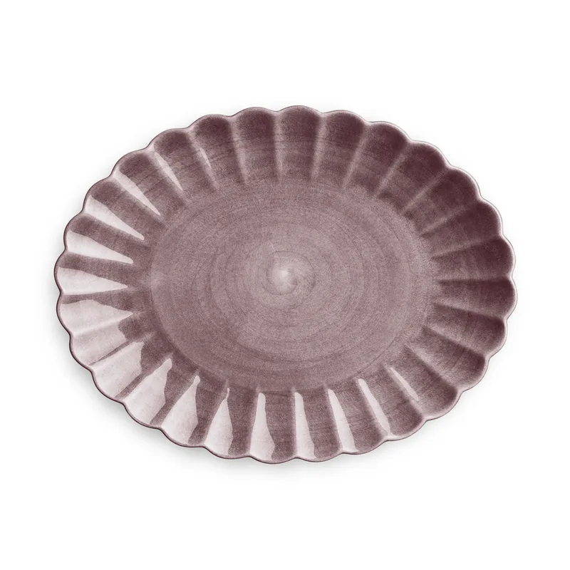 Oyster Teller 30 x 35cm Pflaume von Mateus – Produktfoto