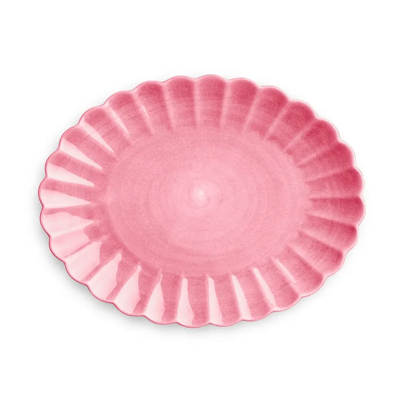 Oyster Teller 30 x 35cm Rosa von Mateus – Produktfoto