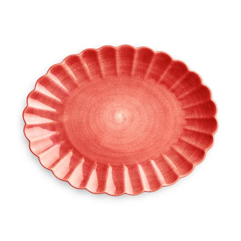 Oyster Teller 30 x 35cm Rot von Mateus – Produktfoto