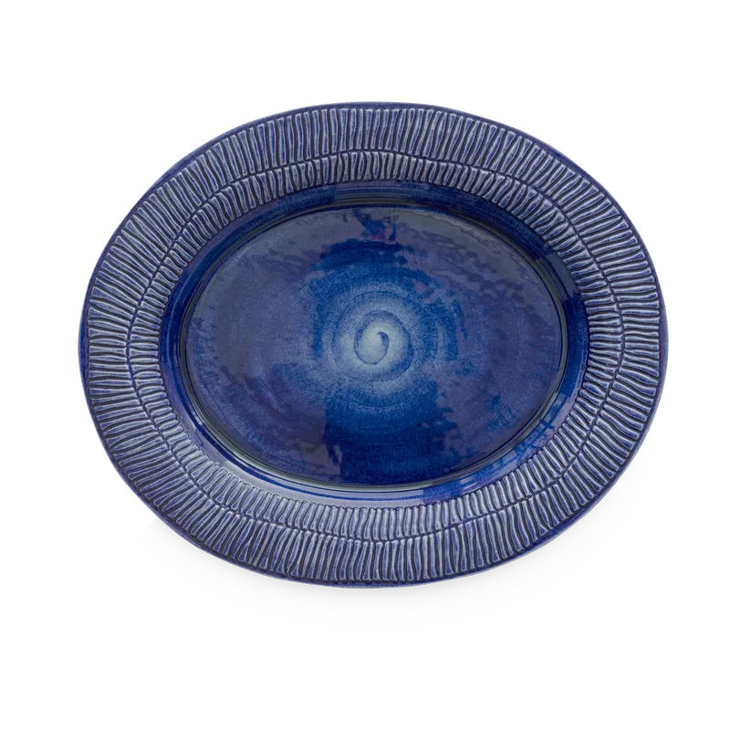Stripes Teller 30 x 35cm Blau by Mateus – product photo
