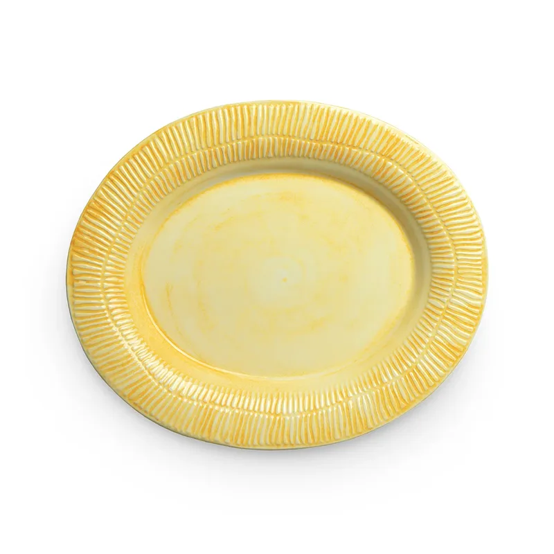 Stripes Teller 30 x 35cm Gelb von Mateus – Produktfoto