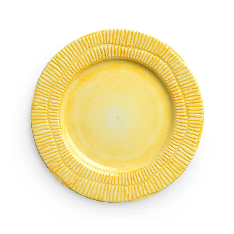 Stripes Teller Ø21cm Gelb by Mateus – product photo