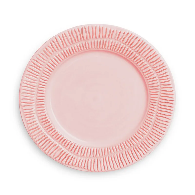 Stripes Teller Ø21cm Hellrosa von Mateus – Produktfoto