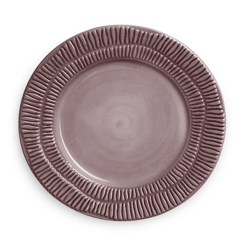 Stripes Teller Ø21cm Plum by Mateus – product photo