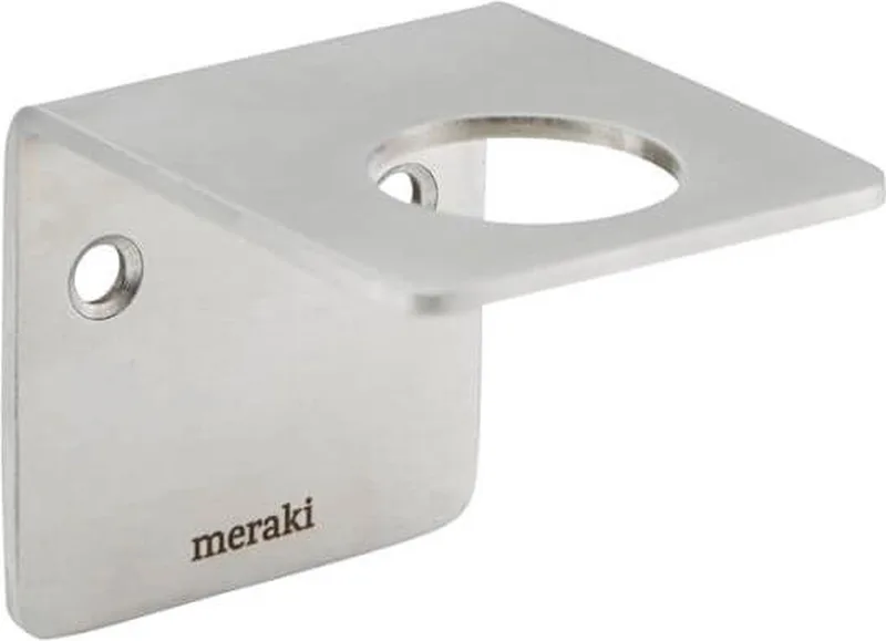 Geborstelde zilveren afwerking - BadkameraccessoiresKeukenaccessoires - roestvrij staal - 5,8 centimeter x 6,7 centimeter x 5,8 centimeter van Meraki – productfoto