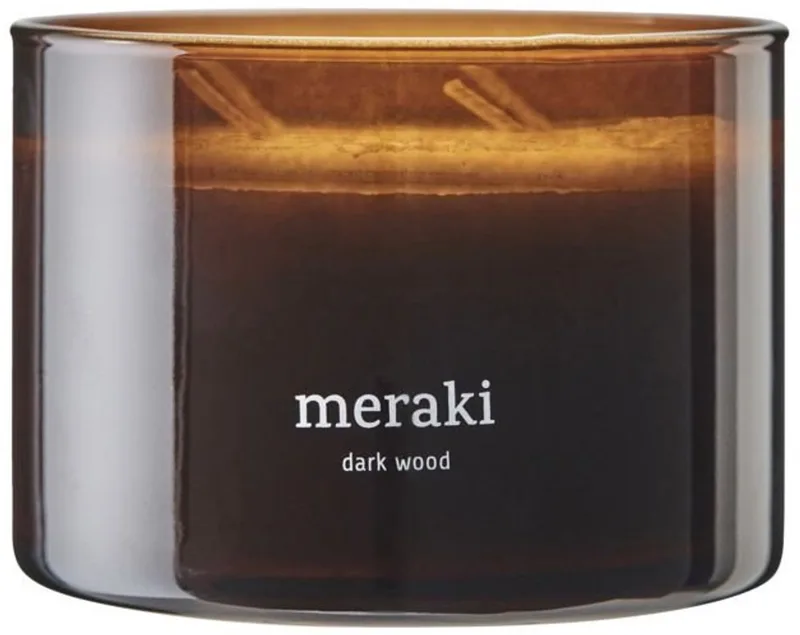 Geurkaars Dark Wood groot fra Meraki – produktbillede