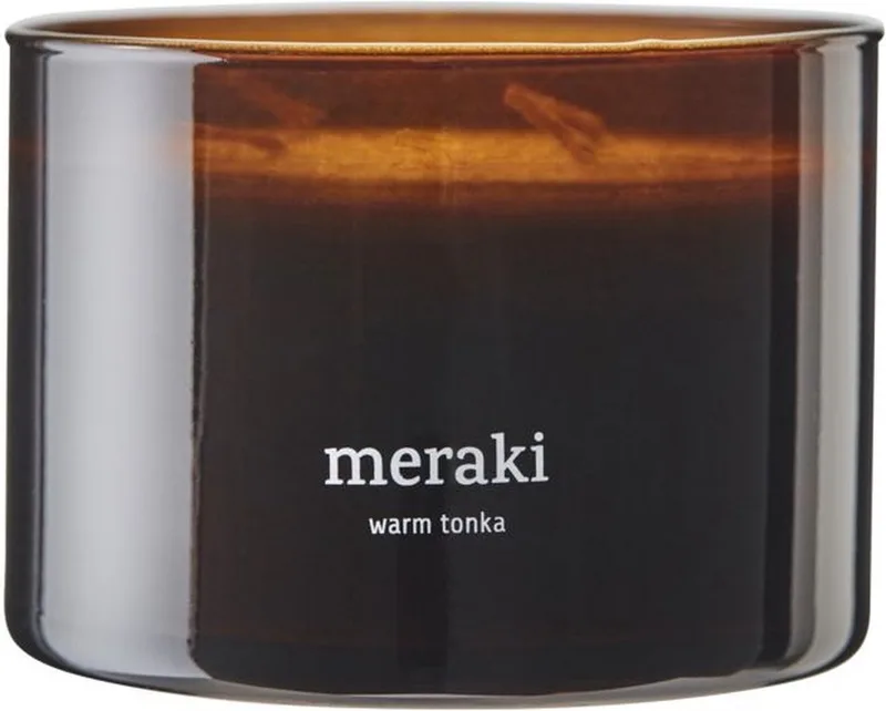Geurkaars Warm Tonka groot by Meraki – product photo