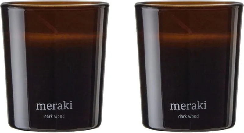 Geurkaarsen set Dark Wood klein by Meraki – product photo