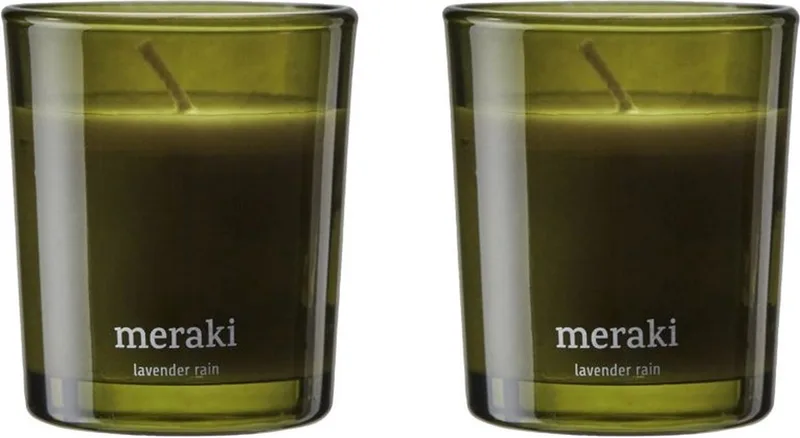Geurkaarsen set Lavender Rain klein fra Meraki – produktbillede