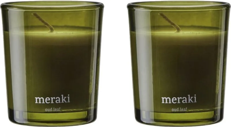 Geurkaarsen set Oud Leaf klein de Meraki – photo du produit