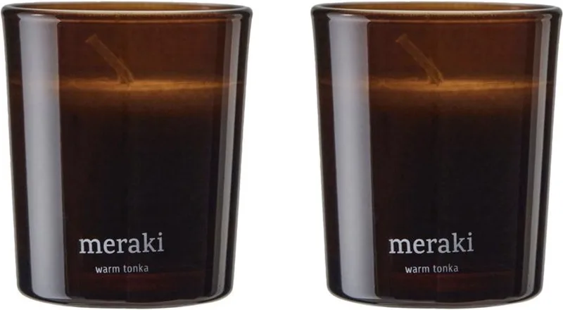 Geurkaarsen set Warm Tonka klein by Meraki – product photo