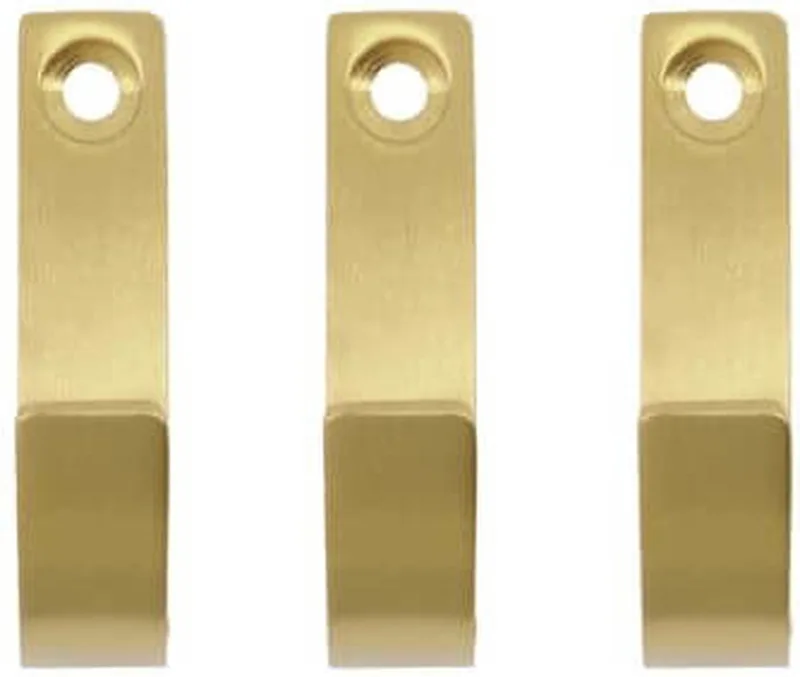 Haken Thapsus messing - 3 stuks van Meraki in Goud – productfoto