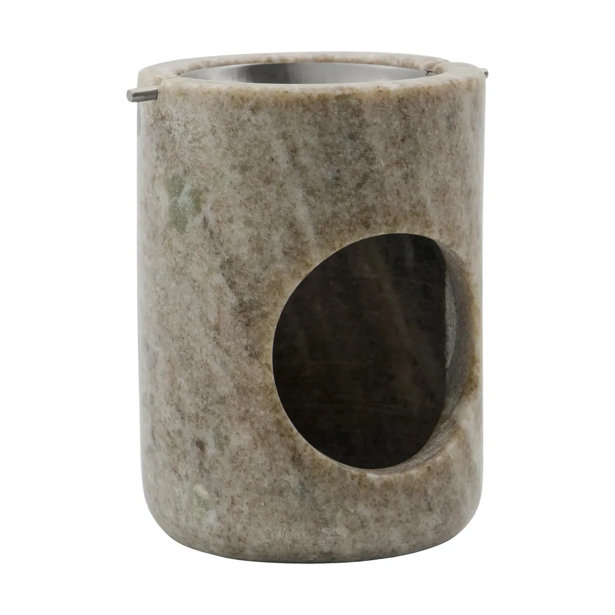 Marble oliebrander Beige met zilverkleurige afwerking van Meraki – productfoto