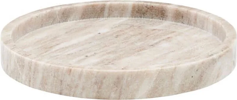 Marble Tray Ø 25 cm - Beige (Mkma012/312530012) fra Meraki – produktbillede 1 af 3