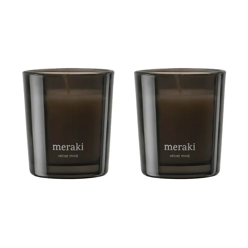 Meraki Duftkerze 12 Stunden 2er-Pack Velvet mind fra Meraki – produktbillede