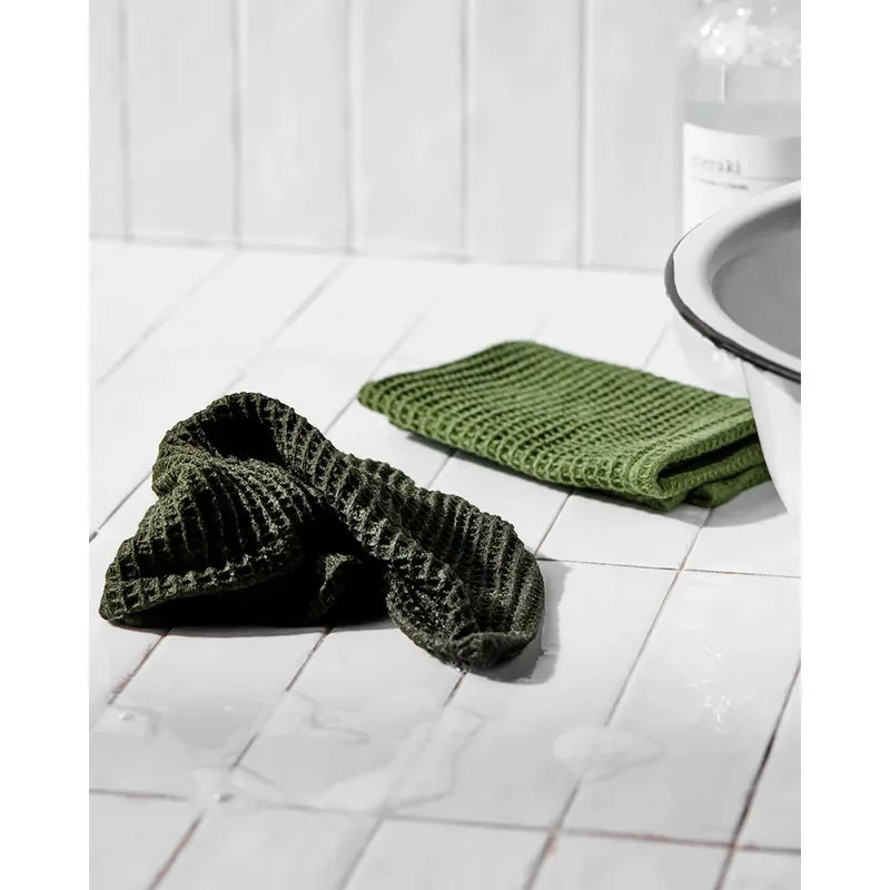 Vaatdoek Green Groen 30x30 cm - 2 stuks fra Meraki – produktbillede 3 af 4