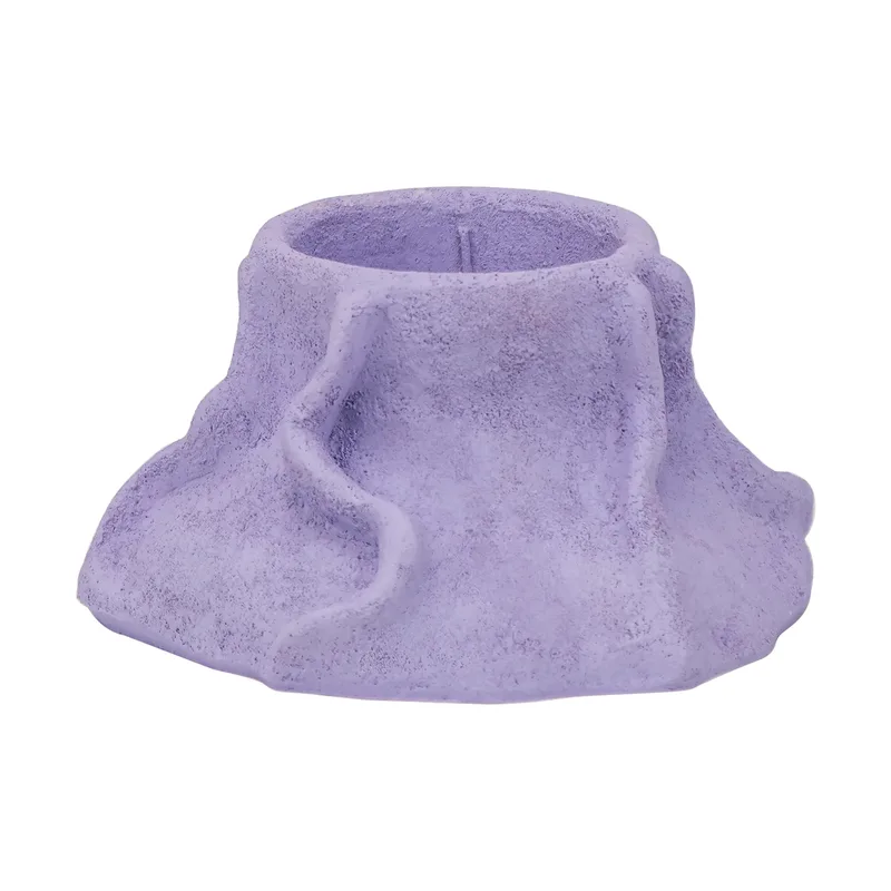 Art Piece lava Kerzenhalter Ø12,5cm Light lilac by Mette Ditmer – product photo
