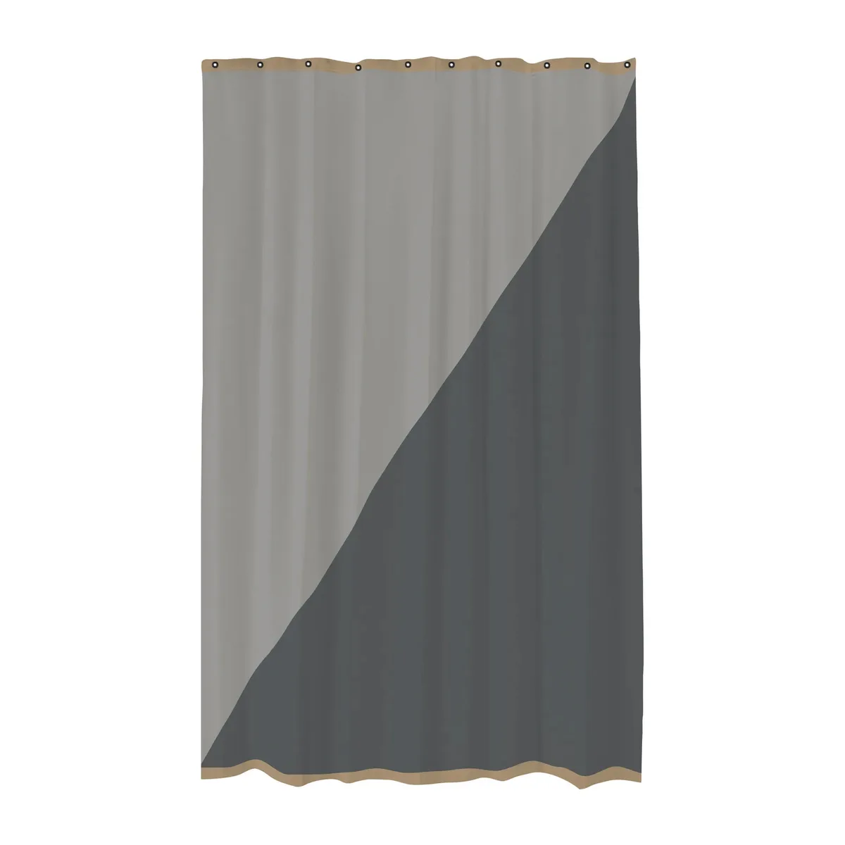 Duet douchegordijn Grijs 150 x 200 cm von Mette Ditmer – Produktfoto