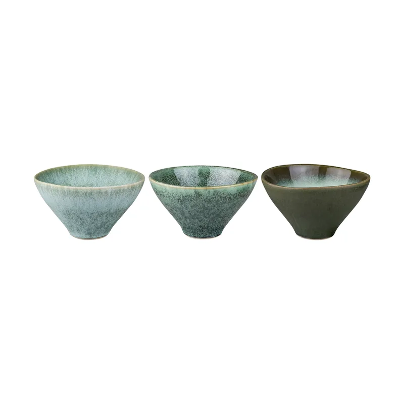 Elements Schale small Ø12 cm 3-teilig Green by Mette Ditmer – product photo