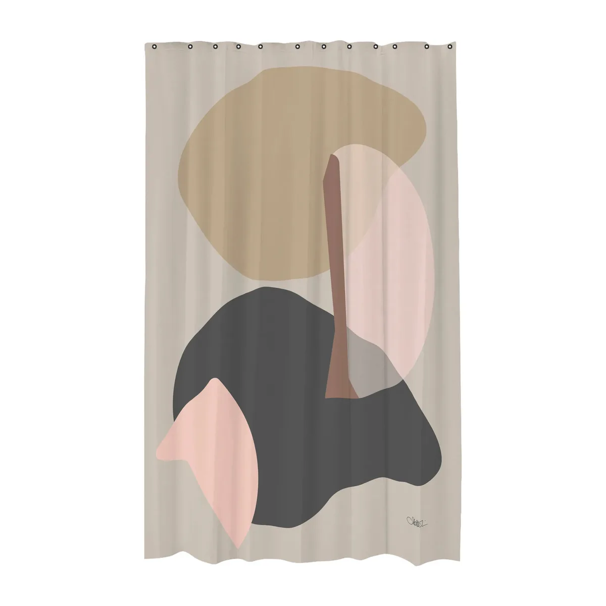 Gallery douchegordijn Sand B: 150 cm, H: 200 cm von Mette Ditmer – Produktfoto