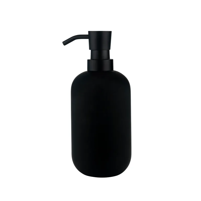 Lotus Seifenspender hoch Schwarz by Mette Ditmer – product photo