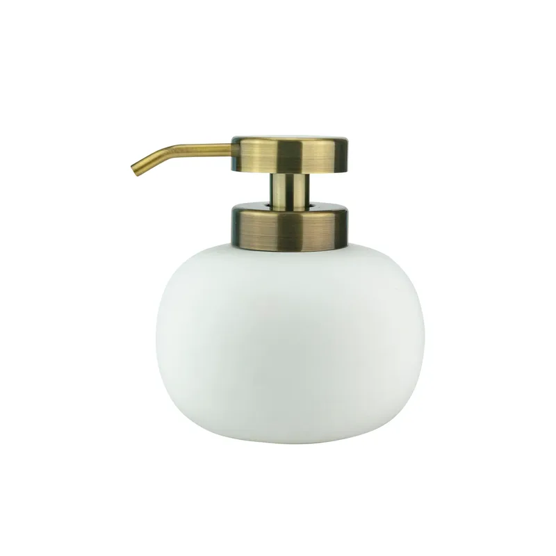 Lotus Seifenspender niedrig Weiß by Mette Ditmer – product photo